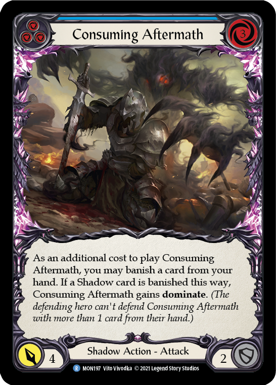 Consuming Aftermath (Blue) [MON197] 1st Edition Normal | Shuffle n Cut Hobbies & Games