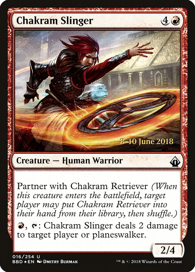 Chakram Slinger [Battlebond Prerelease Promos] | Shuffle n Cut Hobbies & Games