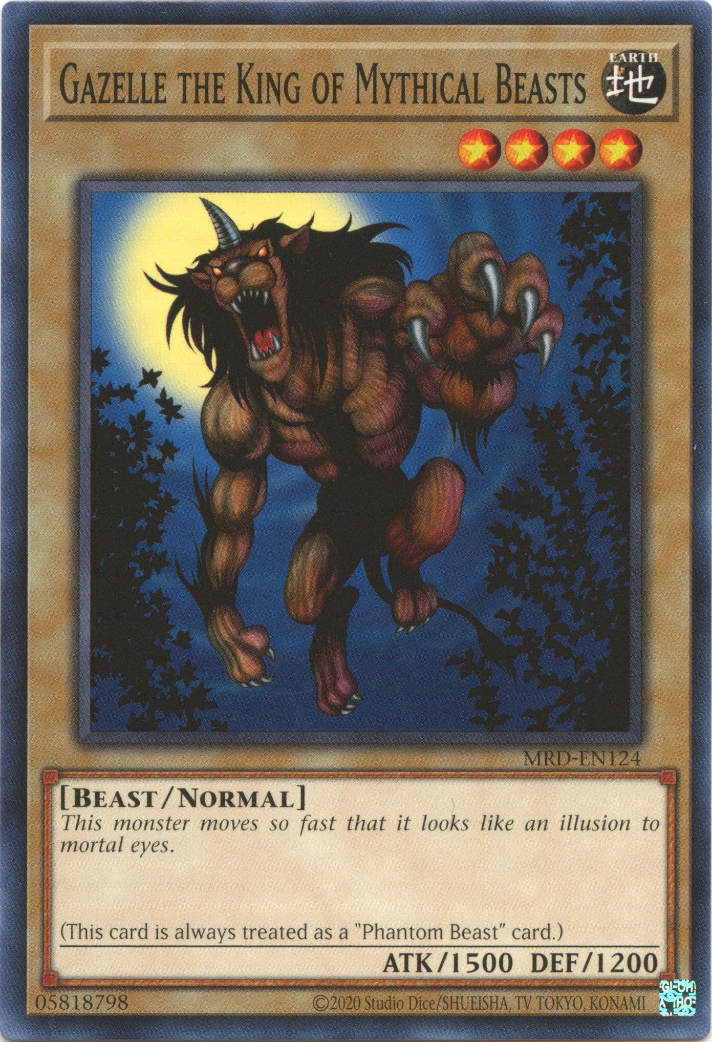 Gazelle the King of Mythical Beasts (25th Anniversary) [MRD-EN124] Common | Shuffle n Cut Hobbies & Games