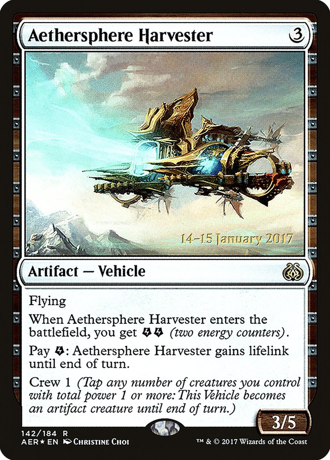 Aethersphere Harvester [Aether Revolt Prerelease Promos] | Shuffle n Cut Hobbies & Games