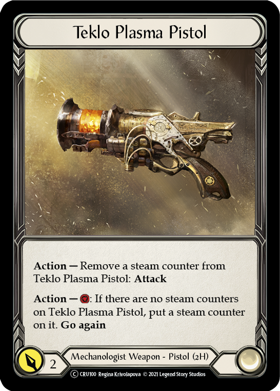 Teklo Plasma Pistol (Rainbow Foil) [CRU100-RF] Unlimited Rainbow Foil | Shuffle n Cut Hobbies & Games