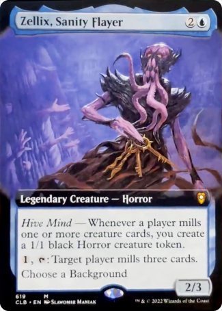 Zellix, Sanity Flayer (Extended Art) [Commander Legends: Battle for Baldur's Gate] | Shuffle n Cut Hobbies & Games