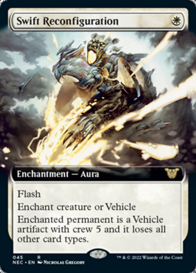 Swift Reconfiguration (Extended Art) [Kamigawa: Neon Dynasty Commander] | Shuffle n Cut Hobbies & Games