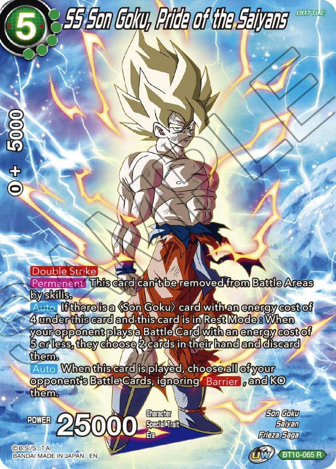 SS Son Goku, Pride of the Saiyans (BT10-065) [Theme Selection: History of Son Goku] | Shuffle n Cut Hobbies & Games