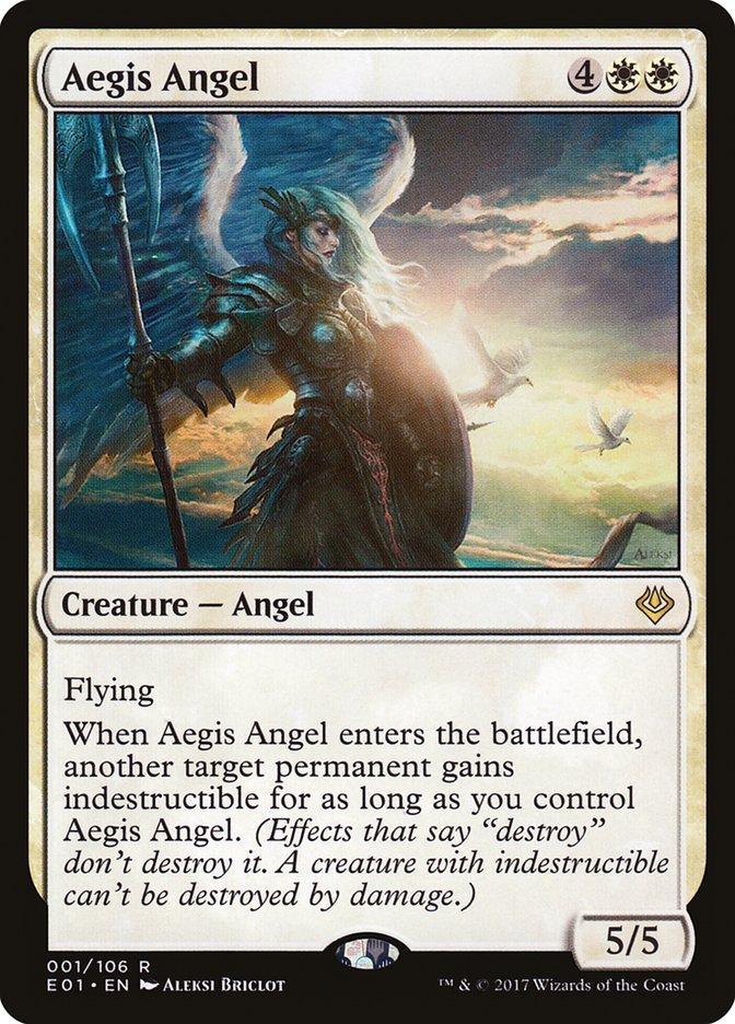 Aegis Angel [Archenemy: Nicol Bolas] | Shuffle n Cut Hobbies & Games