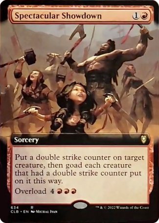 Spectacular Showdown (Extended Art) [Commander Legends: Battle for Baldur's Gate] | Shuffle n Cut Hobbies & Games