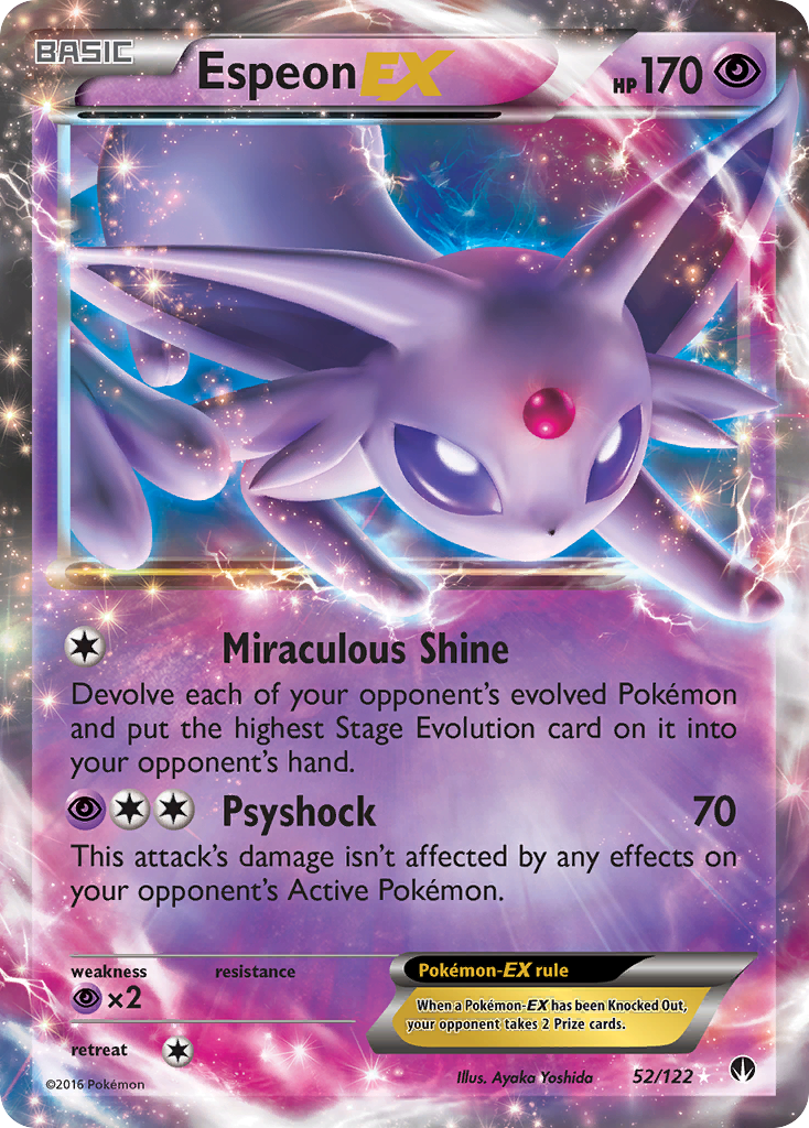 Espeon EX (52/122) [XY: BREAKpoint] | Shuffle n Cut Hobbies & Games