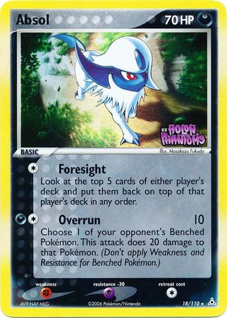 Absol (18/110) (Stamped) [EX: Holon Phantoms] | Shuffle n Cut Hobbies & Games