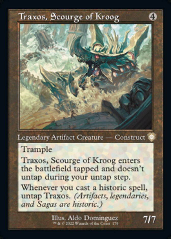 Traxos, Scourge of Kroog (Retro) [The Brothers' War Commander] | Shuffle n Cut Hobbies & Games