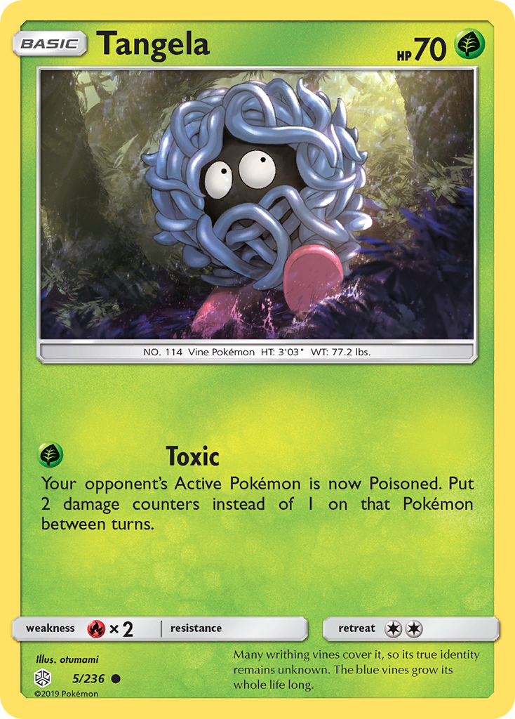 Tangela (5/236) [Sun & Moon: Cosmic Eclipse] | Shuffle n Cut Hobbies & Games