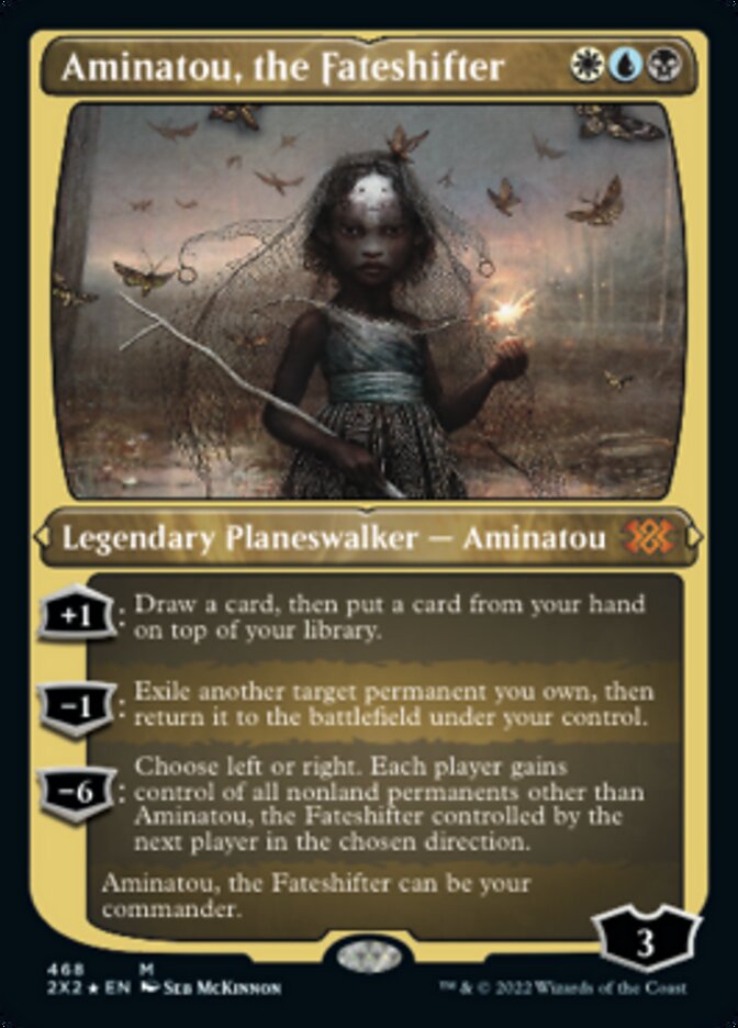 Aminatou, the Fateshifter (Foil Etched) [Double Masters 2022] | Shuffle n Cut Hobbies & Games