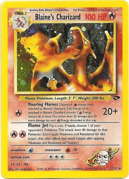 Blaine's Charizard (2/132) [Gym Challenge Unlimited] | Shuffle n Cut Hobbies & Games