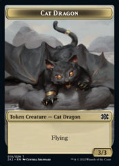 Cat Dragon // Spirit (008) Double-Sided Token [Double Masters 2022 Tokens] | Shuffle n Cut Hobbies & Games