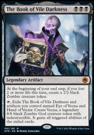 The Book of Vile Darkness (Promo Pack) [Dungeons & Dragons: Adventures in the Forgotten Realms Promos] | Shuffle n Cut Hobbies & Games