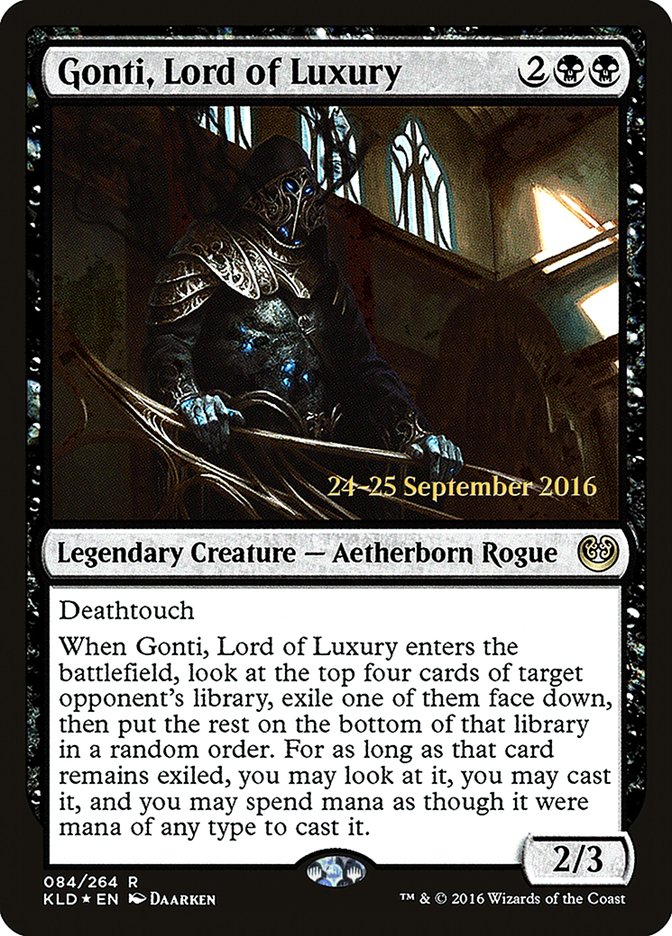 Gonti, Lord of Luxury [Kaladesh Prerelease Promos] | Shuffle n Cut Hobbies & Games