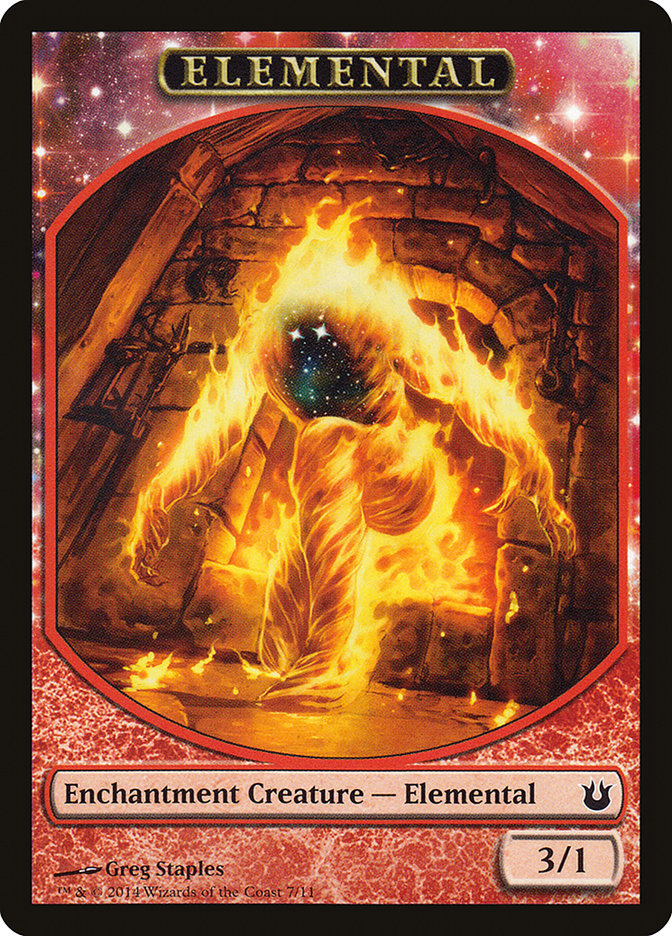 Elemental Token [Born of the Gods Tokens] | Shuffle n Cut Hobbies & Games