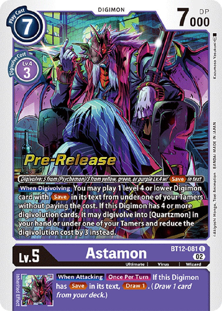 Astamon [BT12-081] [Across Time Pre-Release Cards] | Shuffle n Cut Hobbies & Games