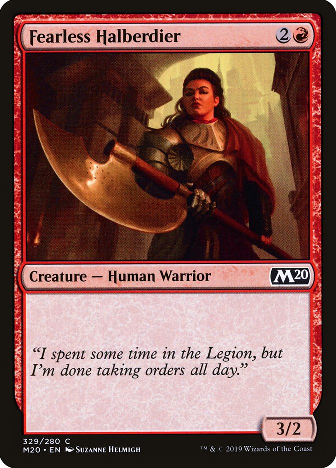Fearless Halberdier [Core Set 2020] | Shuffle n Cut Hobbies & Games