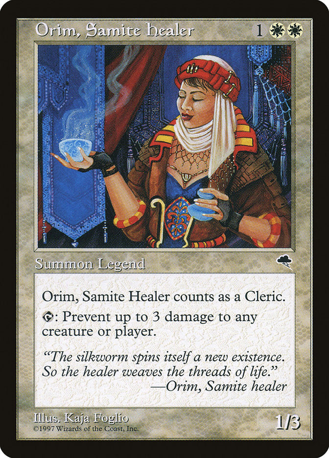 Orim, Samite Healer [Tempest] | Shuffle n Cut Hobbies & Games