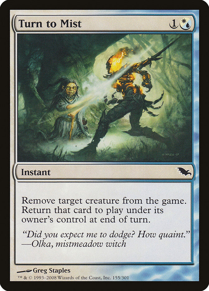 Turn to Mist [Shadowmoor] | Shuffle n Cut Hobbies & Games