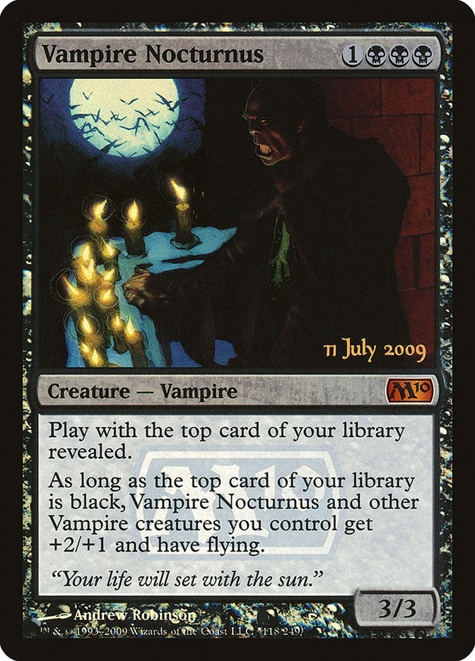 Vampire Nocturnus [Magic 2010 Prerelease Promos] | Shuffle n Cut Hobbies & Games