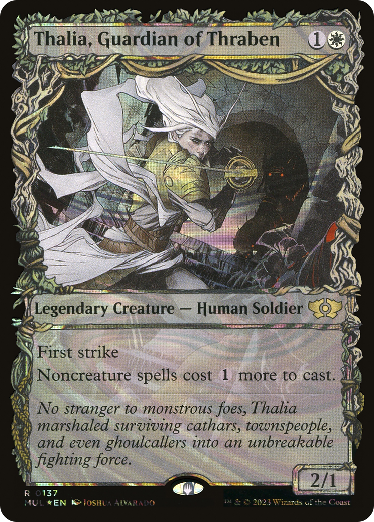 Thalia, Guardian of Thraben (Halo Foil) [Multiverse Legends] | Shuffle n Cut Hobbies & Games