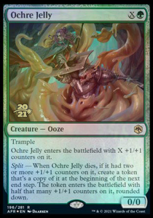 Ochre Jelly [Dungeons & Dragons: Adventures in the Forgotten Realms Prerelease Promos] | Shuffle n Cut Hobbies & Games