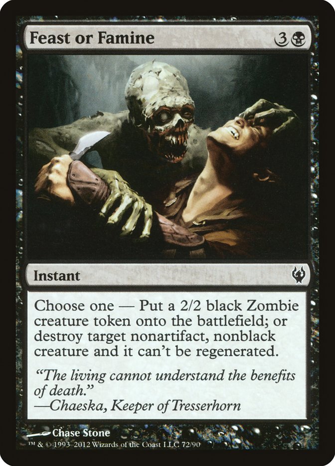 Feast or Famine [Duel Decks: Izzet vs. Golgari] | Shuffle n Cut Hobbies & Games