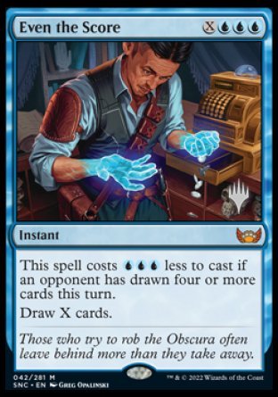 Even the Score (Promo Pack) [Streets of New Capenna Promos] | Shuffle n Cut Hobbies & Games