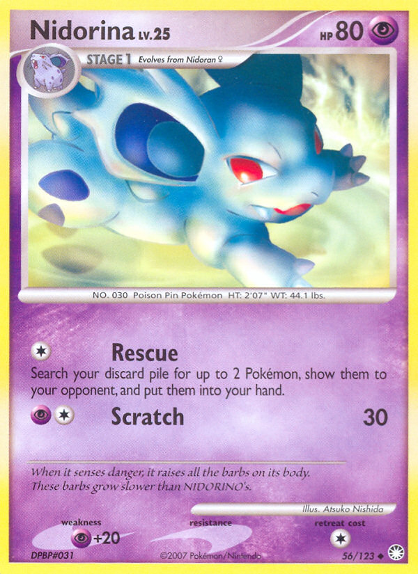 Nidorina (56/123) [Diamond & Pearl: Mysterious Treasures] | Shuffle n Cut Hobbies & Games