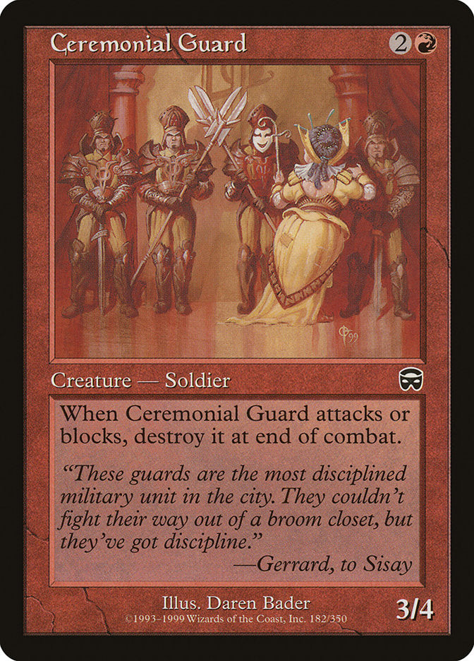 Ceremonial Guard [Mercadian Masques] | Shuffle n Cut Hobbies & Games