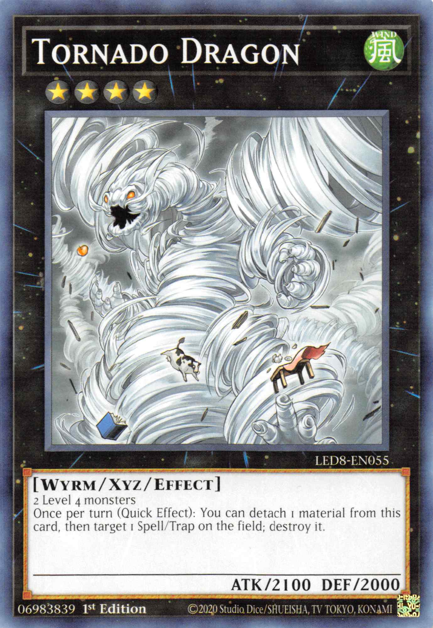 Tornado Dragon [LED8-EN055] Common | Shuffle n Cut Hobbies & Games