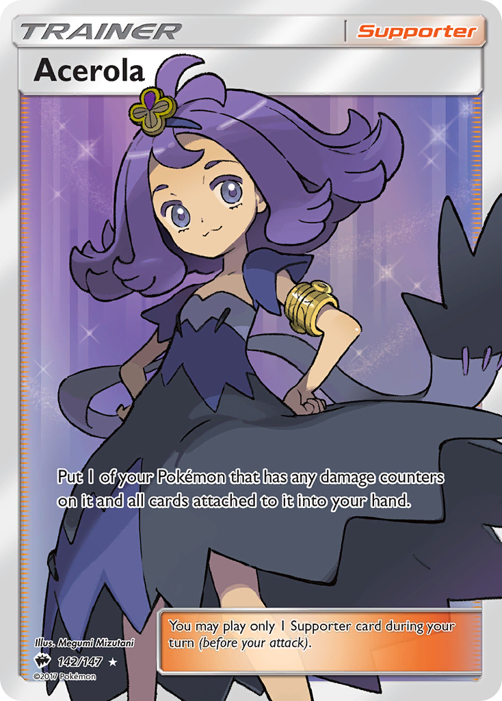 Acerola (142/147) [Sun & Moon: Burning Shadows] | Shuffle n Cut Hobbies & Games