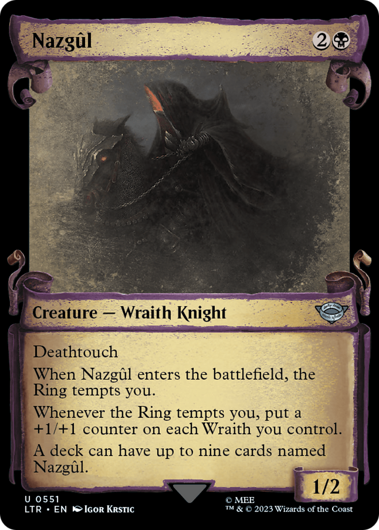 Nazgul (0551) [The Lord of the Rings: Tales of Middle-Earth Showcase Scrolls] | Shuffle n Cut Hobbies & Games