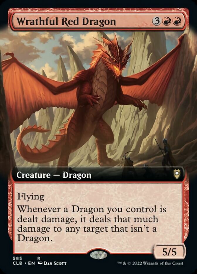 Wrathful Red Dragon (Extended Art) [Commander Legends: Battle for Baldur's Gate] | Shuffle n Cut Hobbies & Games