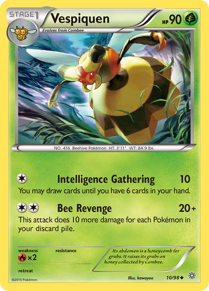 Vespiquen (10/98) [XY: Ancient Origins] | Shuffle n Cut Hobbies & Games