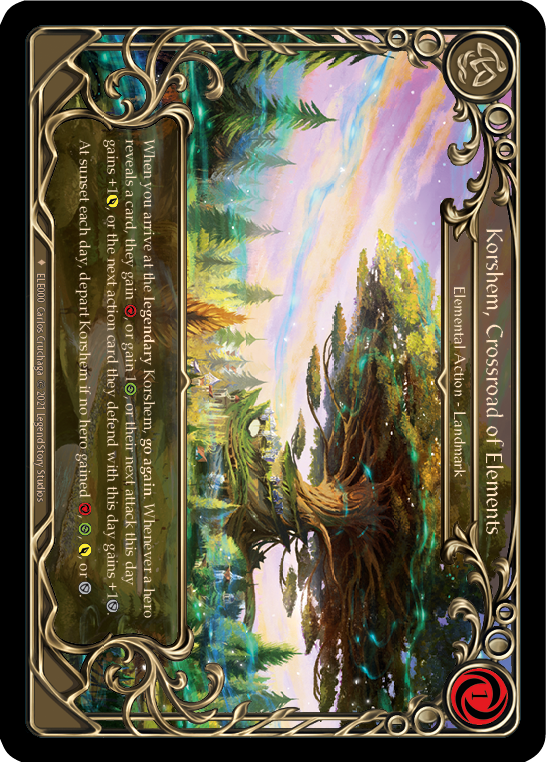 Korshem, Crossroad of Elements [ELE000] (Tales of Aria)  1st Edition Cold Foil | Shuffle n Cut Hobbies & Games