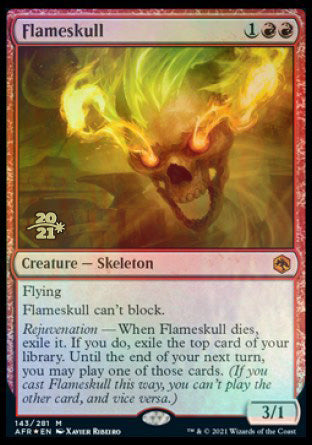 Flameskull [Dungeons & Dragons: Adventures in the Forgotten Realms Prerelease Promos] | Shuffle n Cut Hobbies & Games