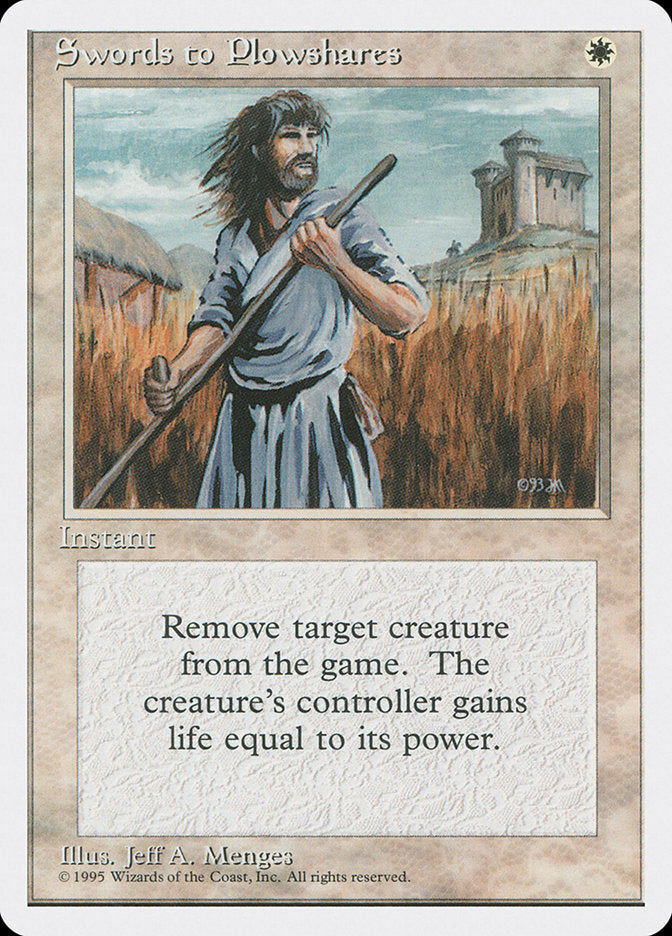 Swords to Plowshares [Fourth Edition] | Shuffle n Cut Hobbies & Games