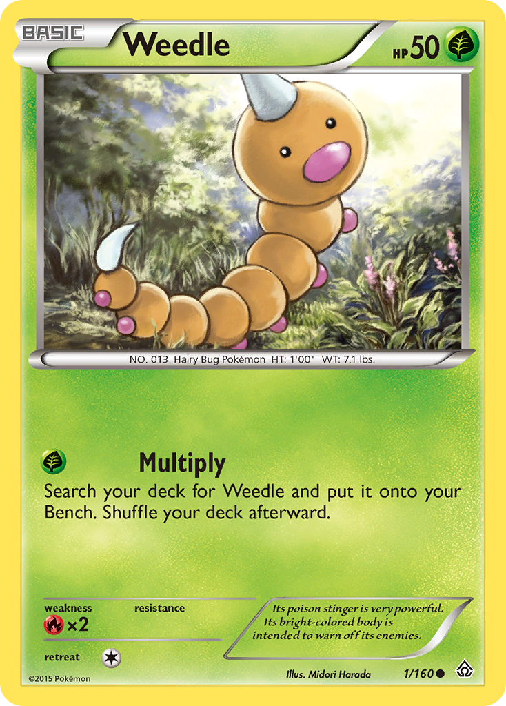 Weedle (1/160) [XY: Primal Clash] | Shuffle n Cut Hobbies & Games