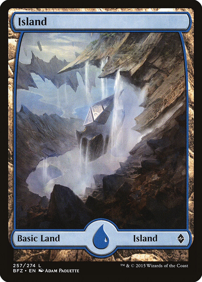 Island (257) (Full Art) [Battle for Zendikar] | Shuffle n Cut Hobbies & Games