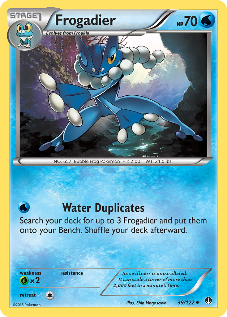 Frogadier (39/122) [XY: BREAKpoint] | Shuffle n Cut Hobbies & Games