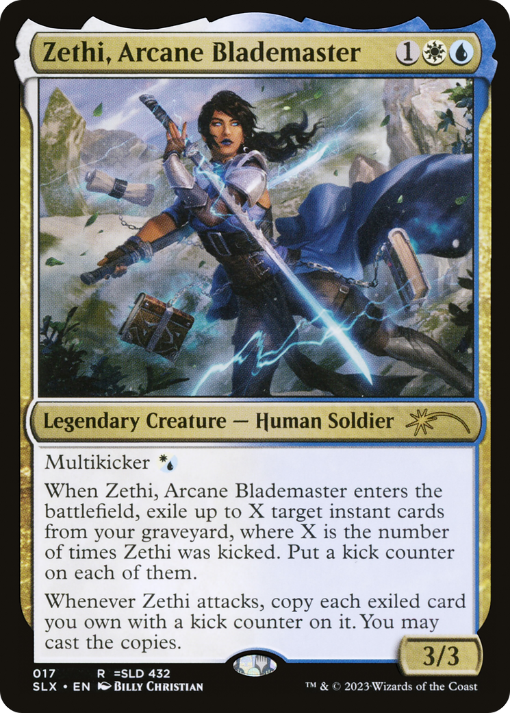 Zethi, Arcane Blademaster [Secret Lair: Universes Within] | Shuffle n Cut Hobbies & Games