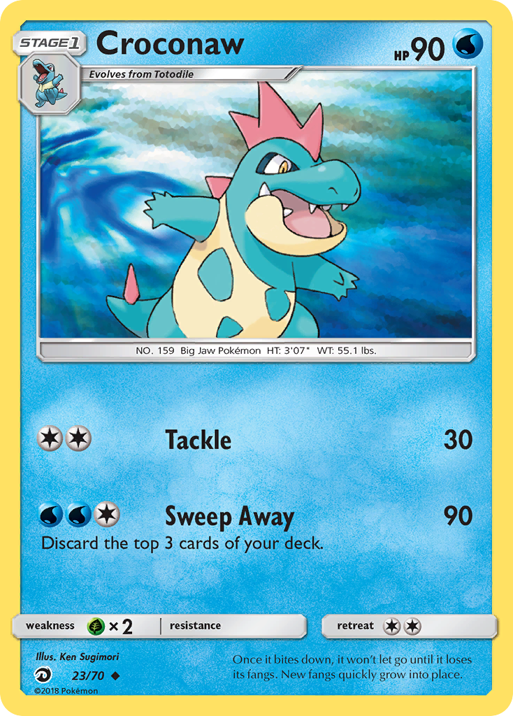 Croconaw (23/70) [Sun & Moon: Dragon Majesty] | Shuffle n Cut Hobbies & Games