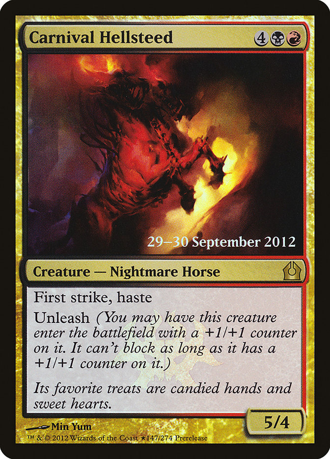 Carnival Hellsteed [Return to Ravnica Prerelease Promos] | Shuffle n Cut Hobbies & Games