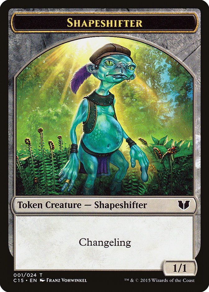 Elemental Shaman // Shapeshifter Double-Sided Token [Commander 2015 Tokens] | Shuffle n Cut Hobbies & Games