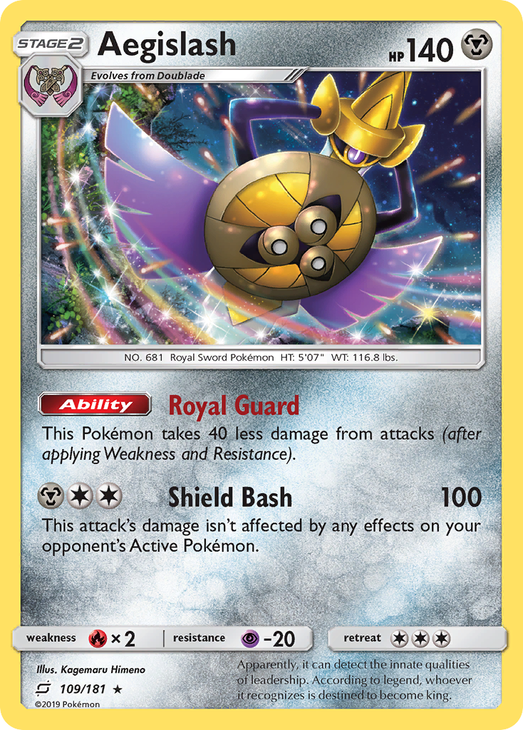 Aegislash (109/181) [Sun & Moon: Team Up] | Shuffle n Cut Hobbies & Games