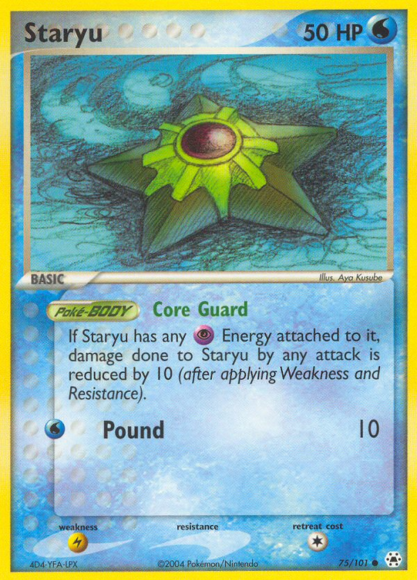 Staryu (75/101) [EX: Hidden Legends] | Shuffle n Cut Hobbies & Games