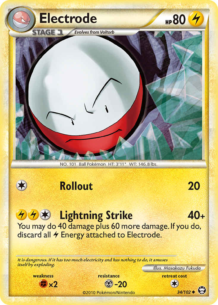 Electrode (34/102) [HeartGold & SoulSilver: Triumphant] | Shuffle n Cut Hobbies & Games