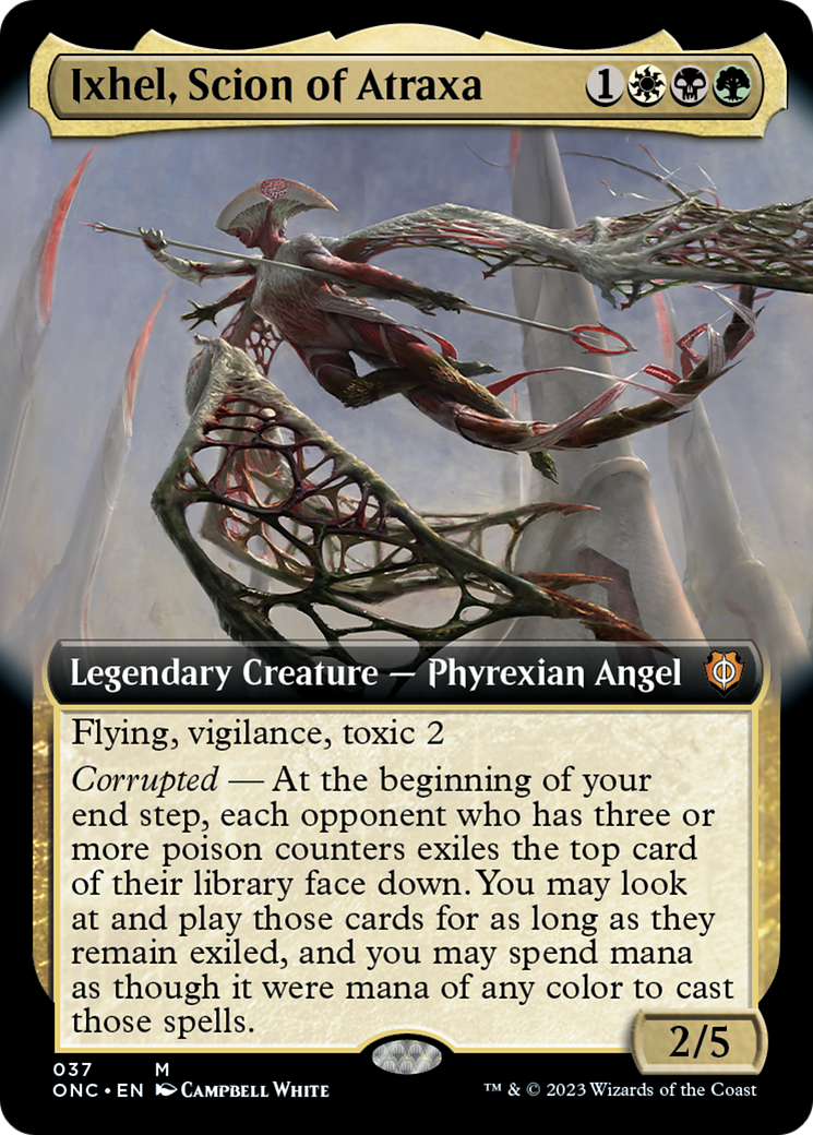 Ixhel, Scion of Atraxa (Extended Art) [Phyrexia: All Will Be One Commander] | Shuffle n Cut Hobbies & Games